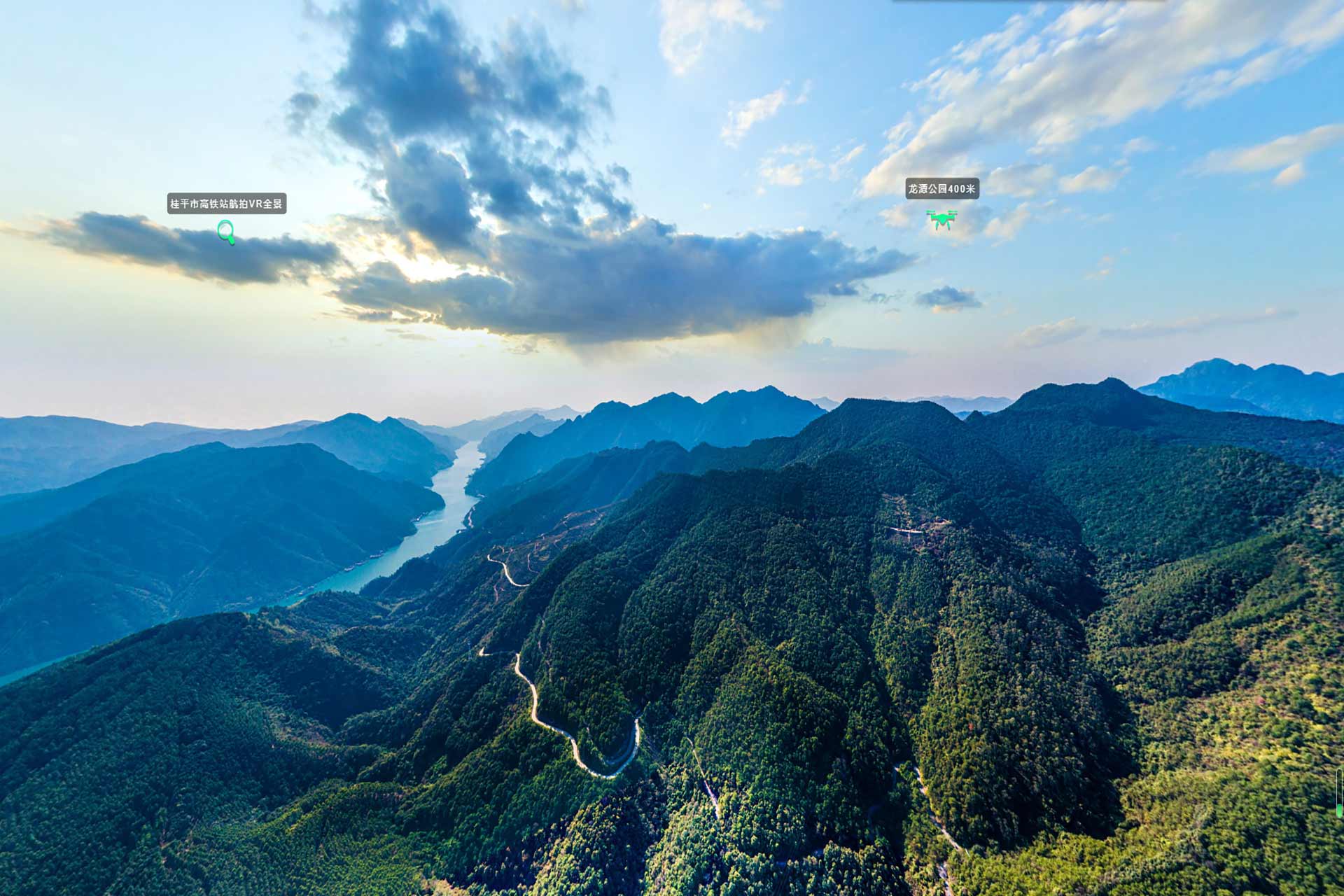 桂平市龙潭国家森林公园航拍VR全景